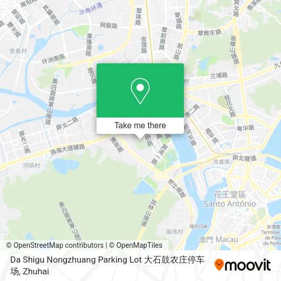 Da Shigu Nongzhuang Parking Lot 大石鼓农庄停车场 map
