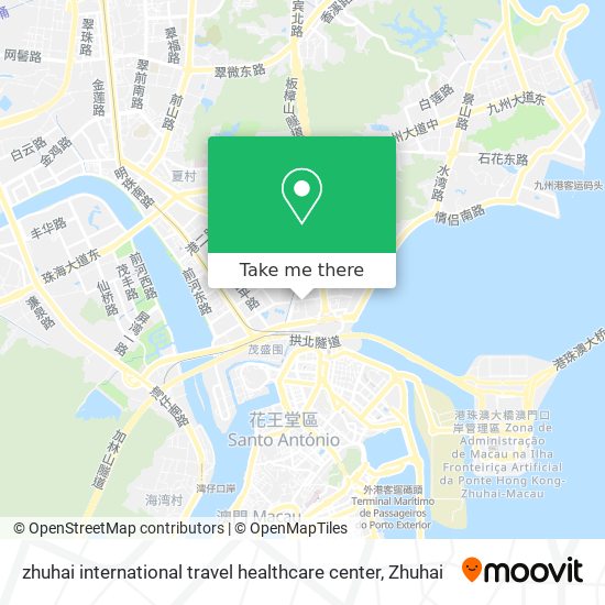 zhuhai international travel healthcare center map