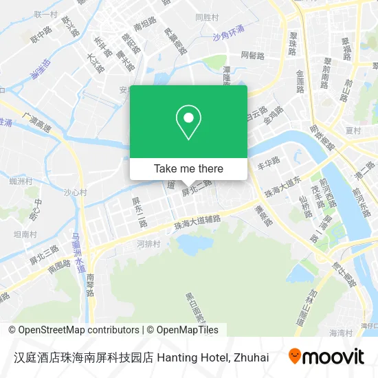 汉庭酒店珠海南屏科技园店 Hanting Hotel map