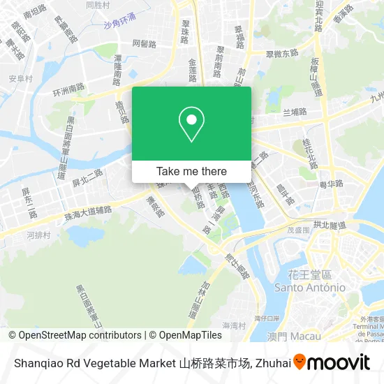 Shanqiao Rd Vegetable Market 山桥路菜市场 map