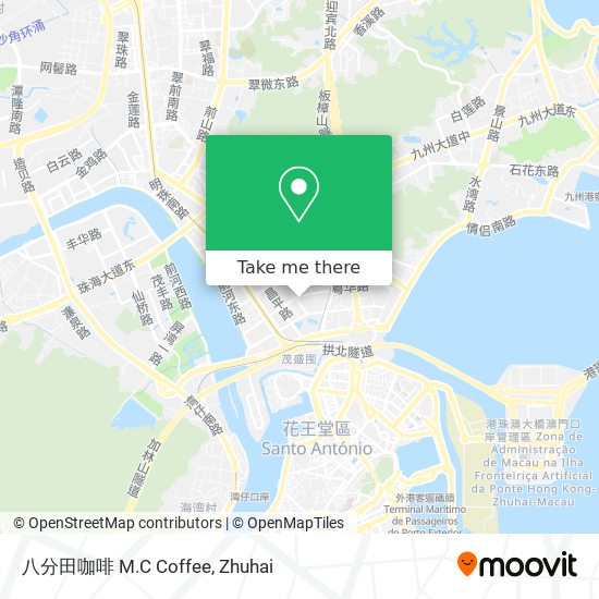 八分田咖啡  M.C Coffee map