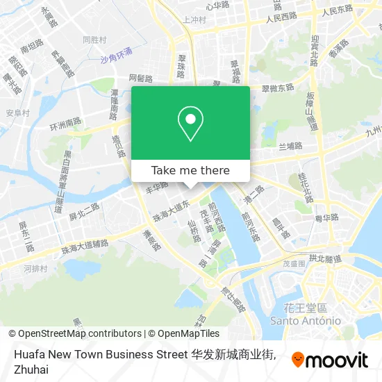 Huafa New Town Business Street 华发新城商业街 map