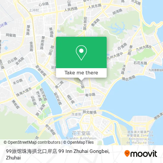 99旅馆珠海拱北口岸店 99 Inn Zhuhai Gongbei map