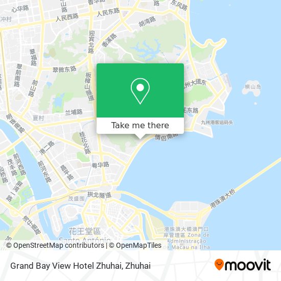 Grand Bay View Hotel Zhuhai map