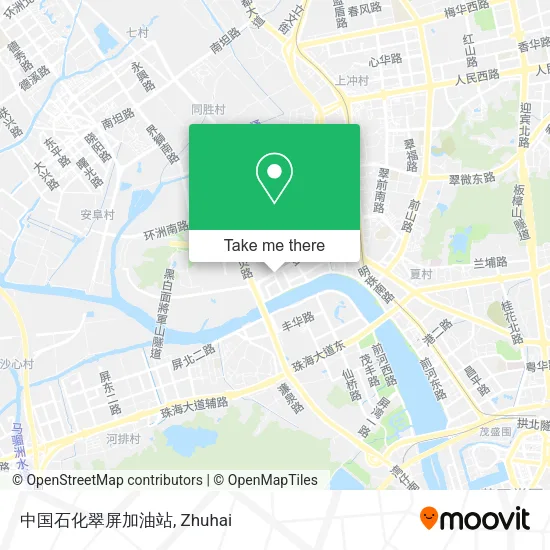 中国石化翠屏加油站 map