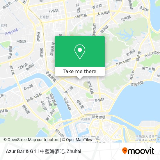 Azur Bar & Grill 中蓝海酒吧 map