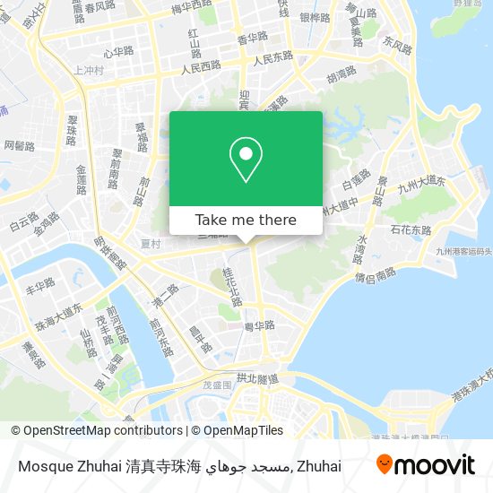 Mosque Zhuhai 清真寺珠海 مسجد جوهاي map