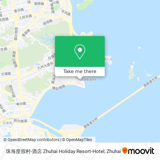 珠海度假村-酒店 Zhuhai Holiday Resort-Hotel map