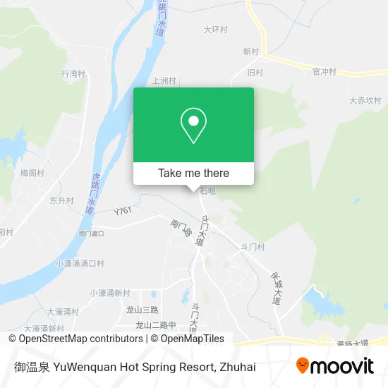 御温泉 YuWenquan Hot Spring Resort map