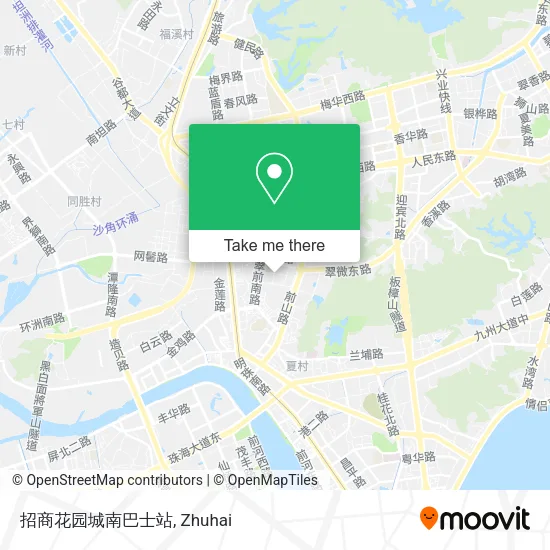 招商花园城南巴士站 map