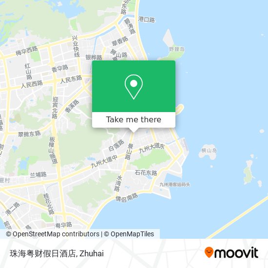 珠海粤财假日酒店 map