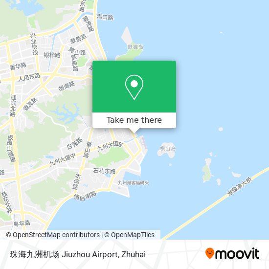 珠海九洲机场 Jiuzhou Airport map