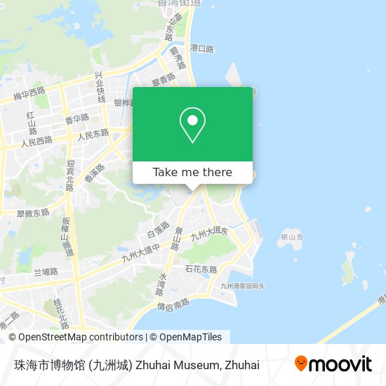 珠海市博物馆 (九洲城) Zhuhai Museum map