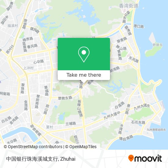 中国银行珠海溪城支行 map