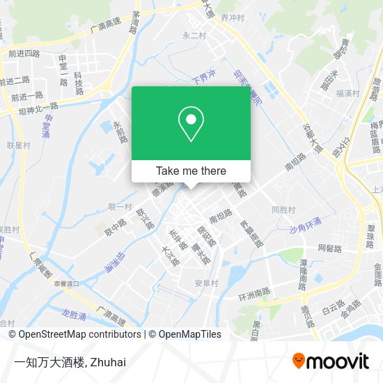 一知万大酒楼 map