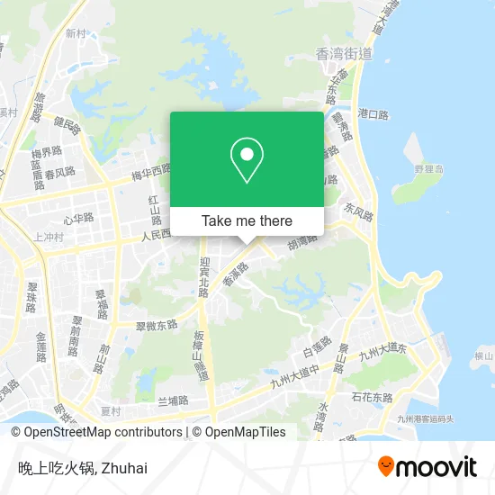 晚上吃火锅 map