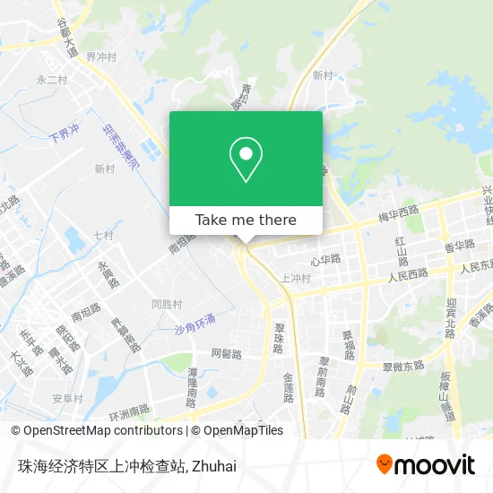 珠海经济特区上冲检查站 map