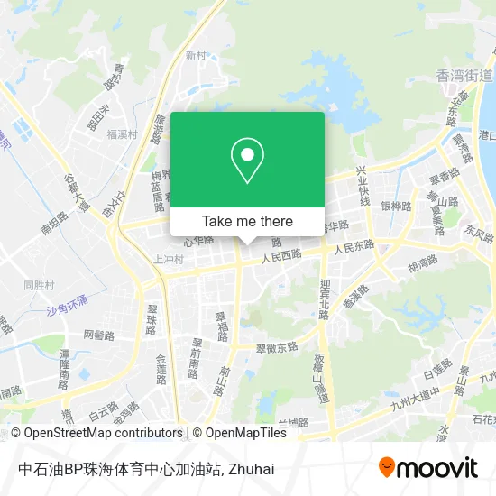 中石油BP珠海体育中心加油站 map