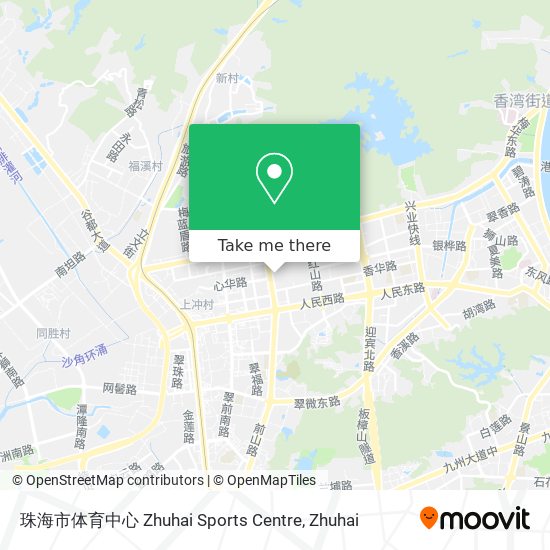 珠海市体育中心 Zhuhai Sports Centre map