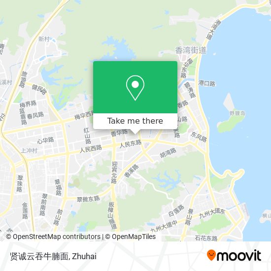 贤诚云吞牛腩面 map