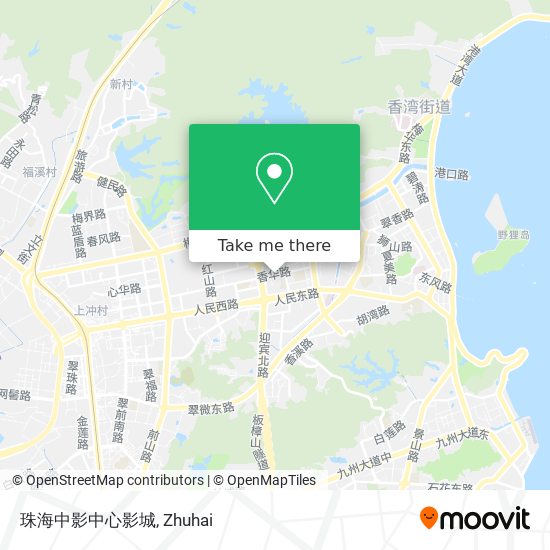 珠海中影中心影城 map