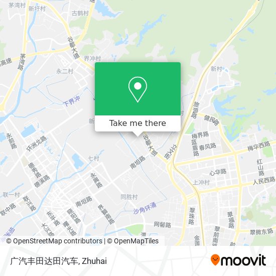 广汽丰田达田汽车 map