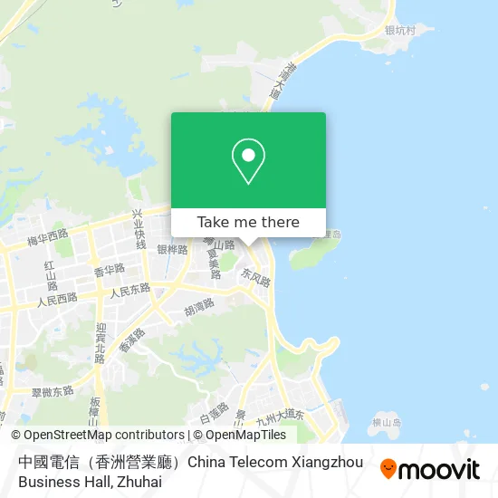 中國電信（香洲營業廳）China Telecom Xiangzhou Business Hall map