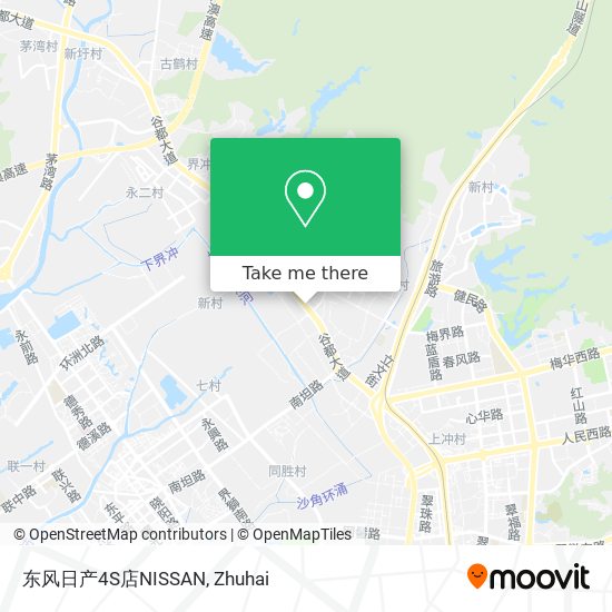 东风日产4S店NISSAN map