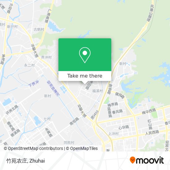 竹苑农庄 map