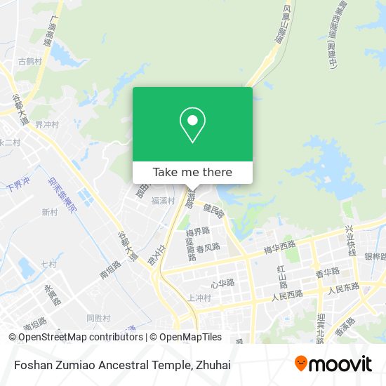 Foshan Zumiao Ancestral Temple map