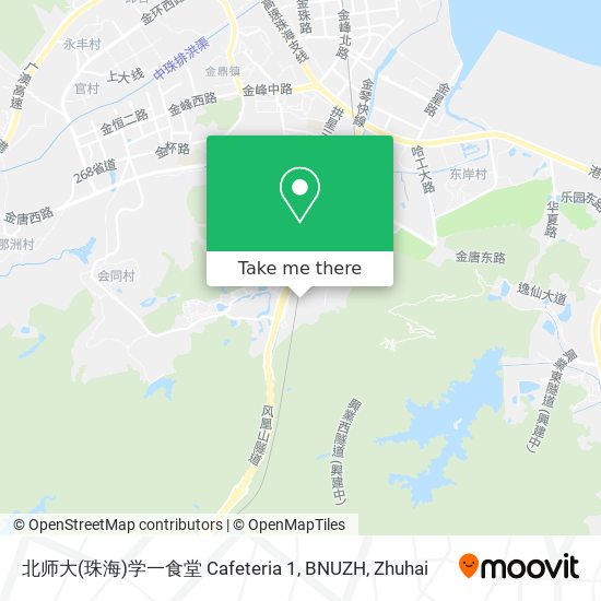 北师大(珠海)学一食堂 Cafeteria 1, BNUZH map
