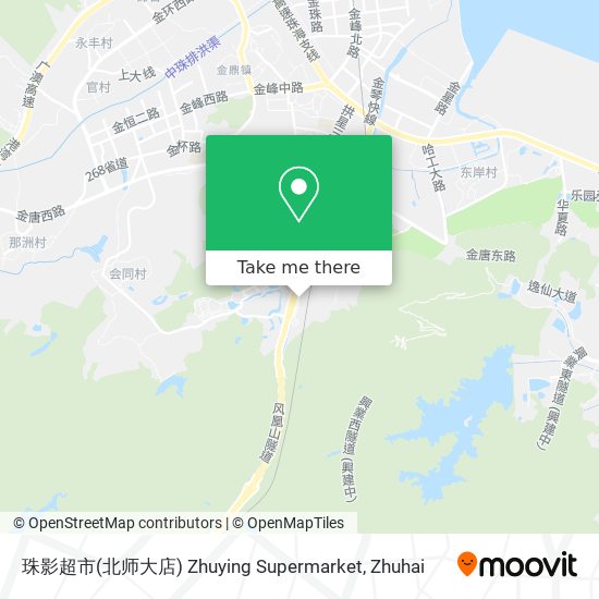 珠影超市(北师大店) Zhuying Supermarket map