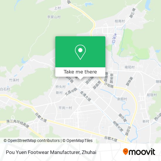 Pou Yuen Footwear Manufacturer map