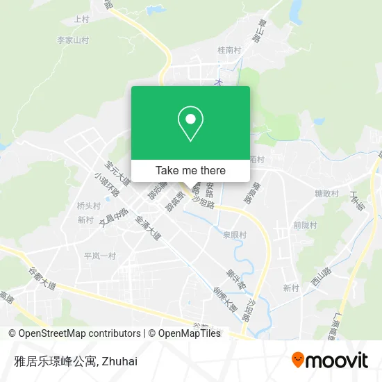 雅居乐璟峰公寓 map