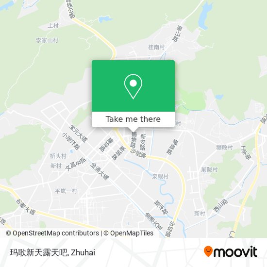 玛歌新天露天吧 map