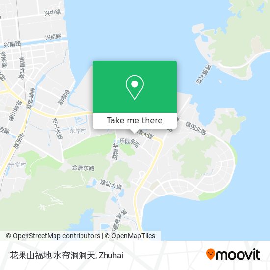 花果山福地 水帘洞洞天 map