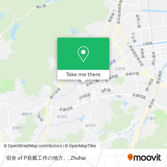 宿舍 of P辰酱工作の地方。 map