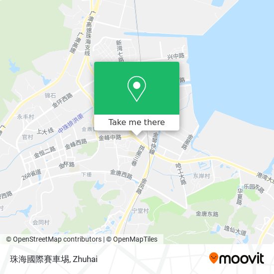 珠海國際賽車埸 map