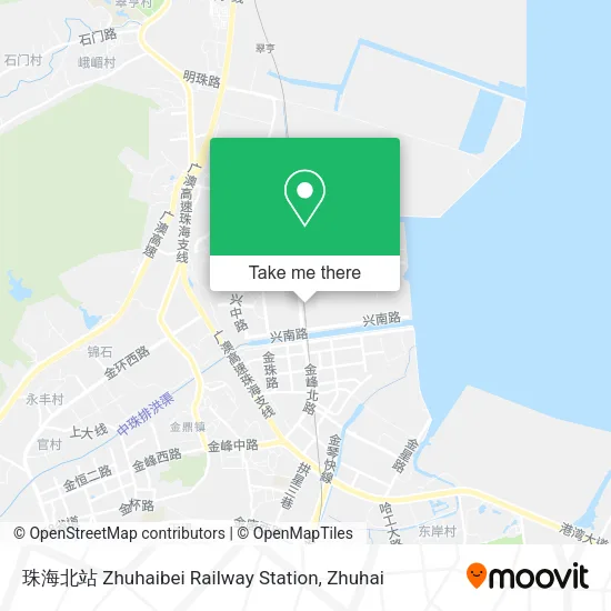 珠海北站 Zhuhaibei Railway Station map