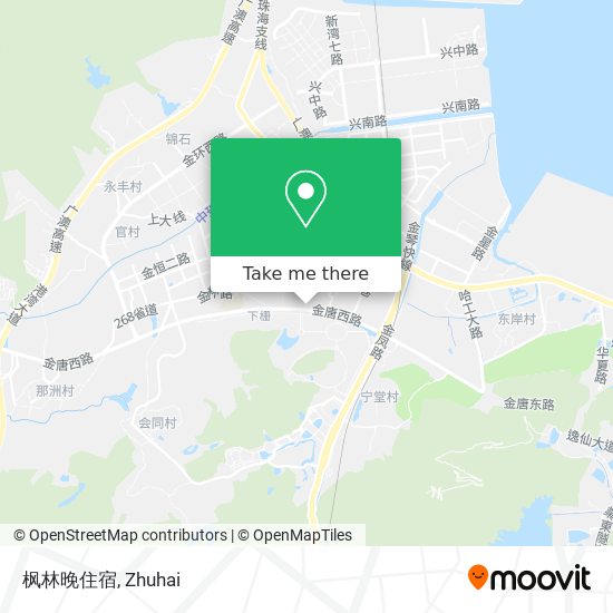 枫林晚住宿 map