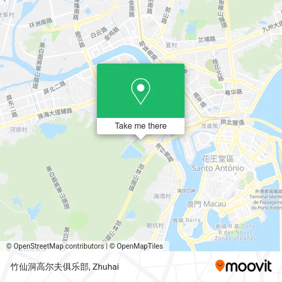 竹仙洞高尔夫俱乐部 map