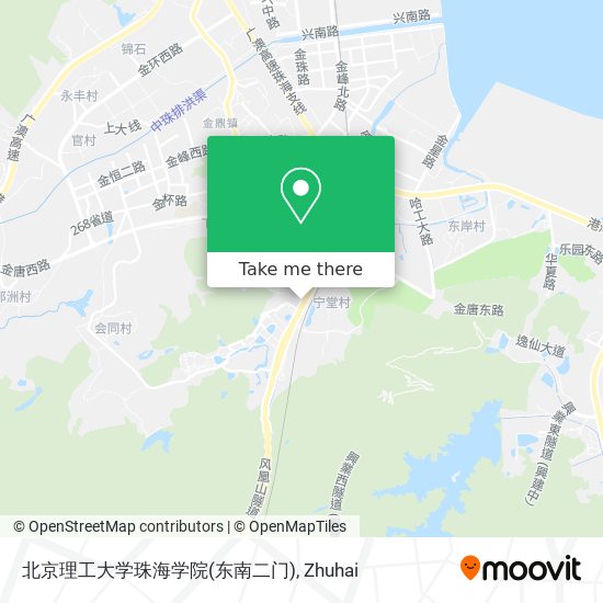 北京理工大学珠海学院(东南二门) map