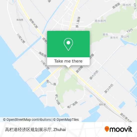 高栏港经济区规划展示厅 map