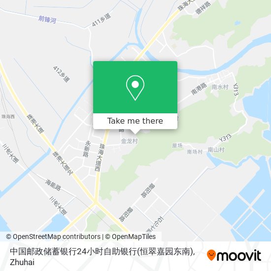 中国邮政储蓄银行24小时自助银行(恒翠嘉园东南) map