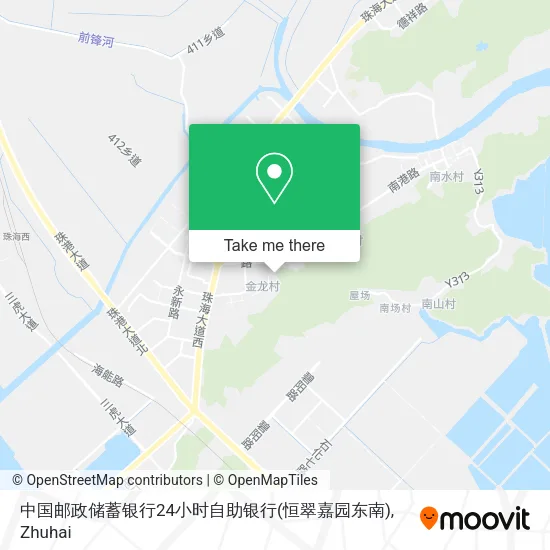 中国邮政储蓄银行24小时自助银行(恒翠嘉园东南) map