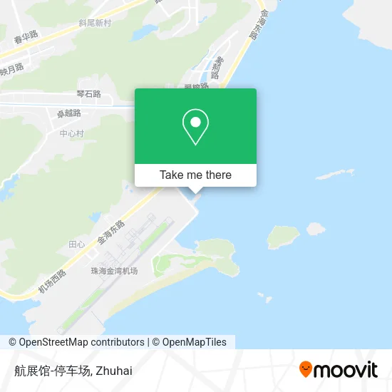 航展馆-停车场 map