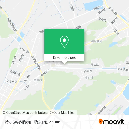 特步(惠盛购物广场东南) map