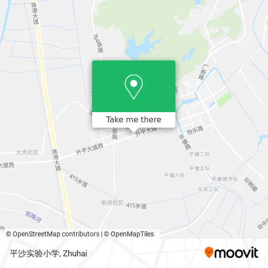 平沙实验小学 map