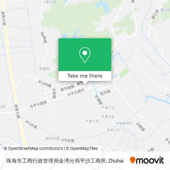 珠海市工商行政管理局金湾分局平沙工商所 map
