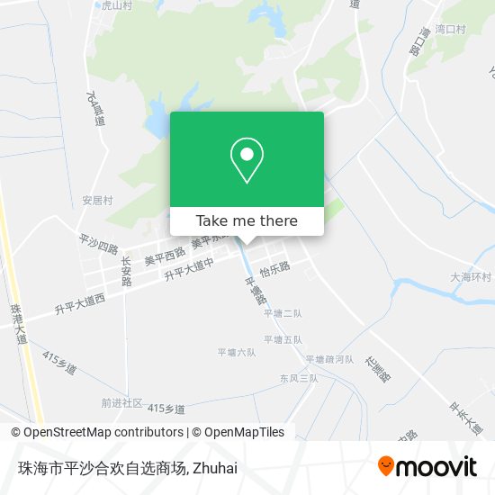 珠海市平沙合欢自选商场 map